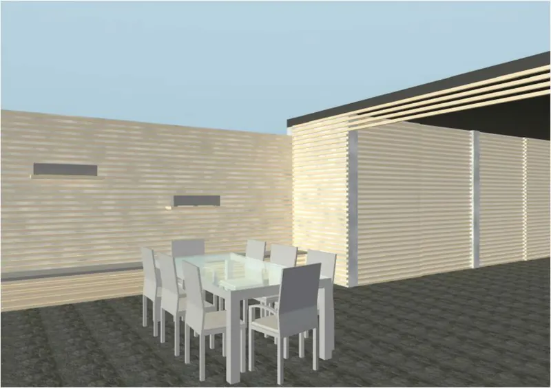 Gedeeltelijke afbraak garage en aanpassen riolering te Nazareth: onderfunderingen voor het overdekte terras, foto 2