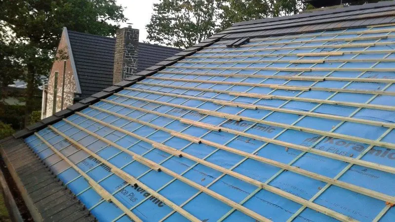 Renovatie hellend dak te Deinze: afwerking langs de dakrand