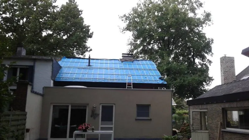 Renovatie hellend dak te Deinze: onderdak